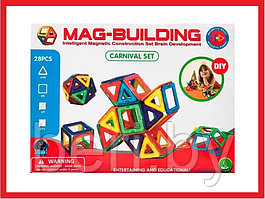 GB-W28 Конструктор магнитный MAG-BUILDING, 28 деталей