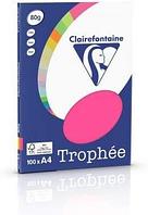 Бумага цветная "Trophée", А4, 80г/м2, 100л., неон, розовый неон