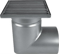 Трап из нержавеющей стали MINI с квадратной решеткой ATT Inox Drain Wm150/110H1