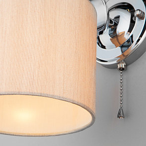 Настенный светильник с абажуром 60111/1 хром Shantel Eurosvet, фото 2