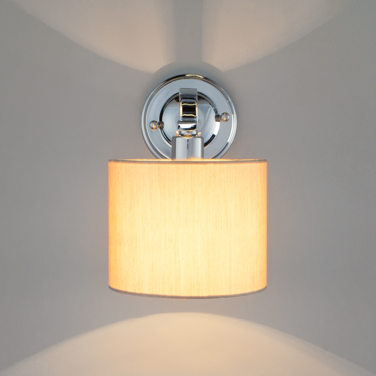 Настенный светильник с абажуром 60111/1 хром Shantel Eurosvet - фото 3 - id-p117304994