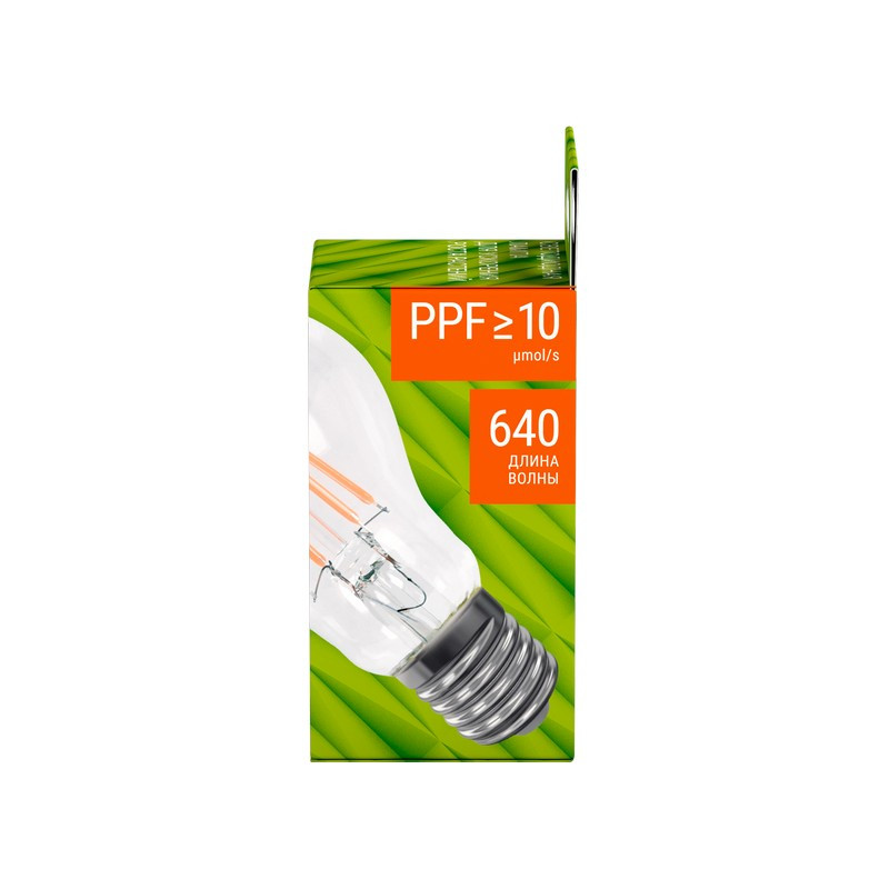 REV 32416 4 А60 E27 7W FILAMENT 575-650Нм Светильник светодиодный для ускорения роста растений GARDEN - фото 3 - id-p117059489