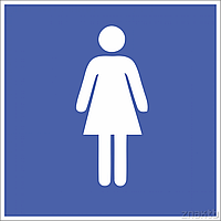 Знак женский туалет