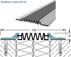 Профиль деформационного шва для потолков, стен и фасадов серии FA 12, FA 25