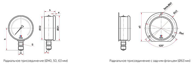 коррозионностойкий манометр ТМ-121Р