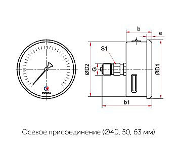 коррозионностойкий манометр ТМ-221Т