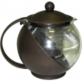 Чайник для заварки  из стекла 1250 мл  Арт.127, пр-во Китай (; 1,25 Л)