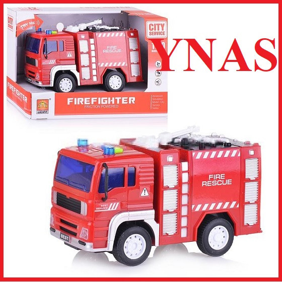 Детская игрушечная грузовая машинка арт. WY551B Пожарная (световые и звуковые эффекты) - фото 4 - id-p117408965