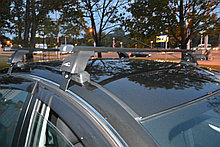 Багажник LUX для Nissan Almera III, 2012-...  (прямоугольая дуга)