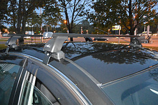 Багажник LUX для Nissan Almera III, 2012-...  (прямоугольая дуга)