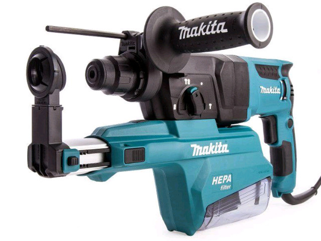 Перфоратор MAKITA HR 2652 в чем. + система пылеудаления (800 Вт, 2.2 Дж, 3 реж., патрон SDS-plus, вес 4.3 кг) - фото 1 - id-p117410703