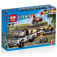 Конструктор LEPIN 02033 Гоночная команда City (аналог LEGO 60148)