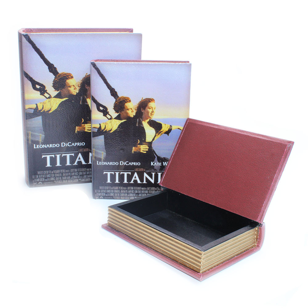 Набор деревянных шкатулок-книг "Титаник" (комплект 3 шт.) - фото 1 - id-p117411159