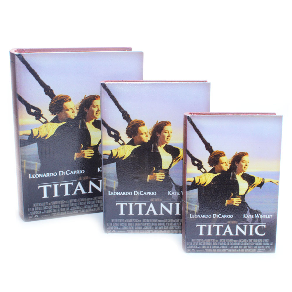 Набор деревянных шкатулок-книг "Титаник" (комплект 3 шт.) - фото 3 - id-p117411159