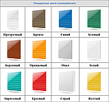 Поликарбонат сотовый Evrotek цветной 3-4 мм., фото 3
