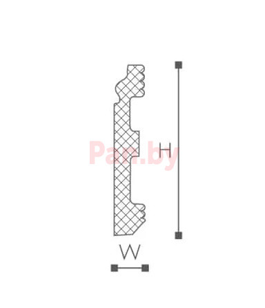 Плинтус напольный из полистирола уплотненного NMC Wallstyl FL1 - фото 2 - id-p50749531