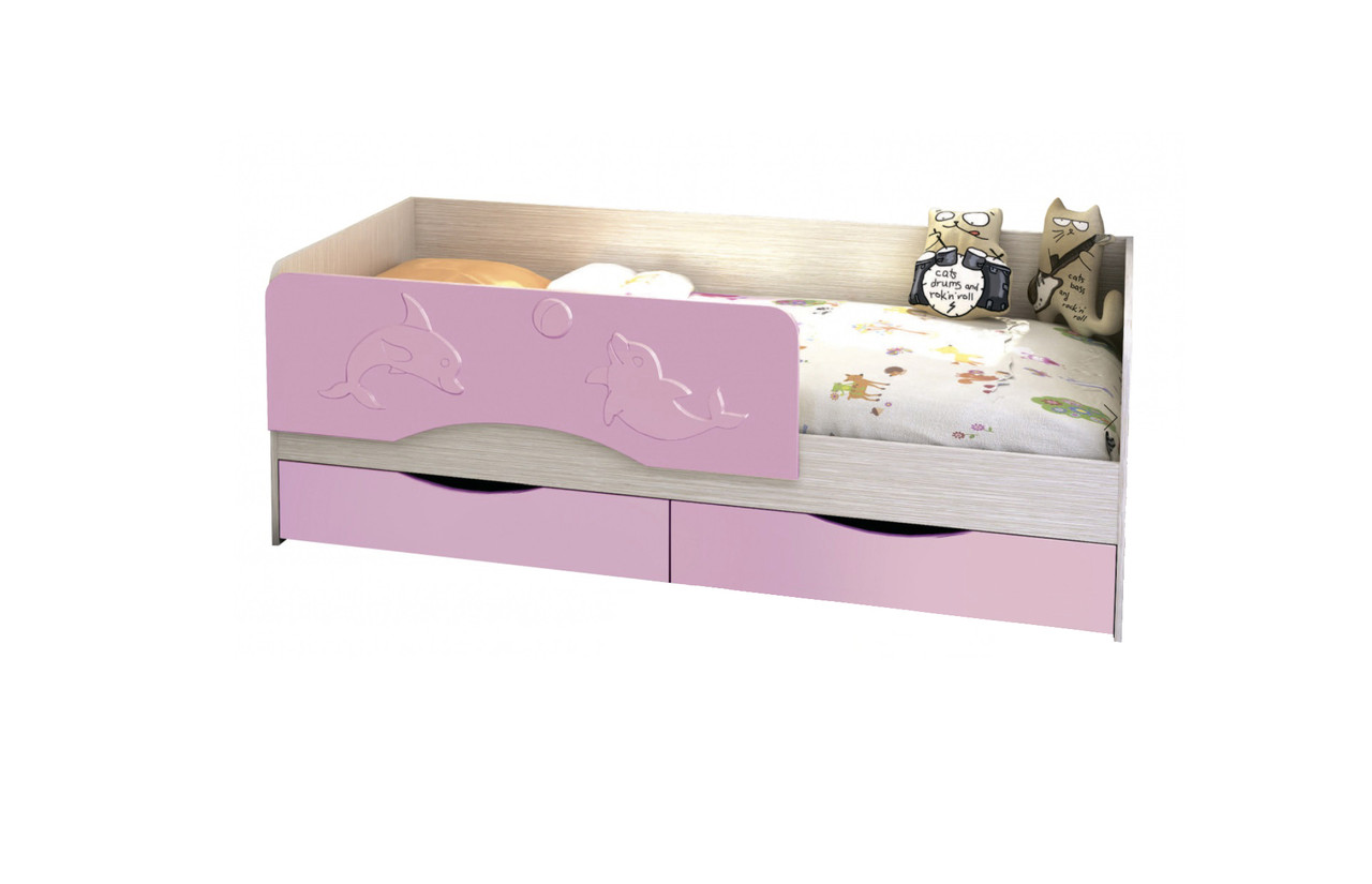 Кровать КР 812 Алиса 1.6 - Белфорт / Розовый - фото 1 - id-p117433246
