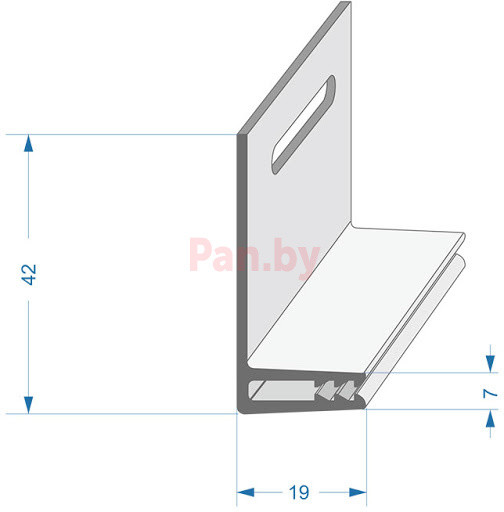 Базовая планка для фасадных панелей Docke-R Пломбир - фото 2 - id-p117419581
