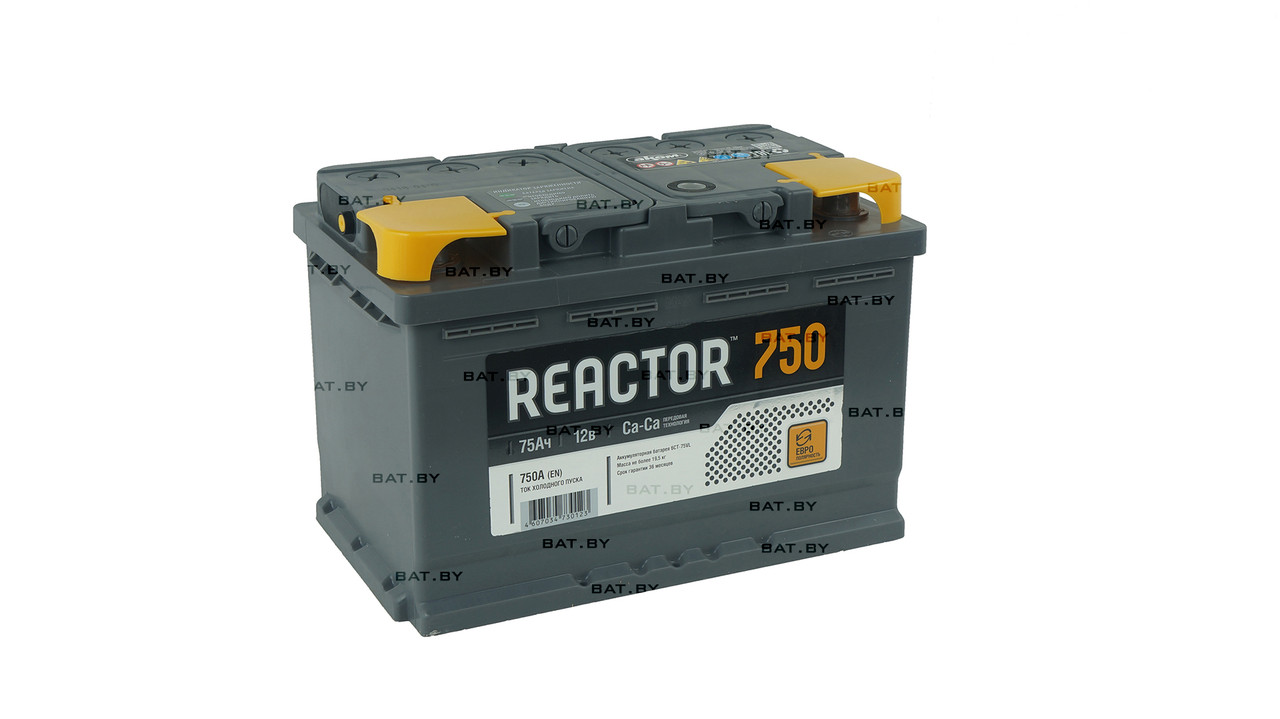 Аккумулятор АКОМ Реактор 75 Ah - фото 1 - id-p117435419