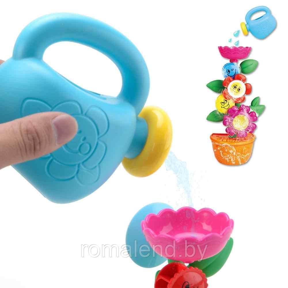 Набор игрушка для купания малышей в ванне "ЦВЕТОК В ГОРШКЕ" - фото 5 - id-p117439466