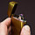 Импульсная зажигалка Lighter двойная индикатор сбоку Золото, фото 2