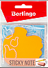 Стикеры фигурные Berlingo ОК! 70х70 мм., оранжевый, неон, 50 листов