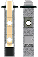 Керамический дымоход Jawar Universal Plus ⌀140 без вентканала, фото 5