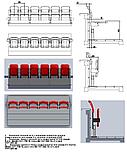 Трибуна с откидными сидениями для закрытых помещений  с пожаробезопасными сидениями, фото 3