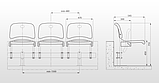 Трибуна с откидными сидениями для закрытых помещений  с пожаробезопасными сидениями, фото 6