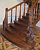 Лестница деревянная с резьбой, фото 5