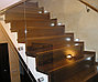 Лестницы деревянные с ограждением из стекла, фото 2