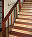Лестницы деревянные с ограждением из стекла, фото 10