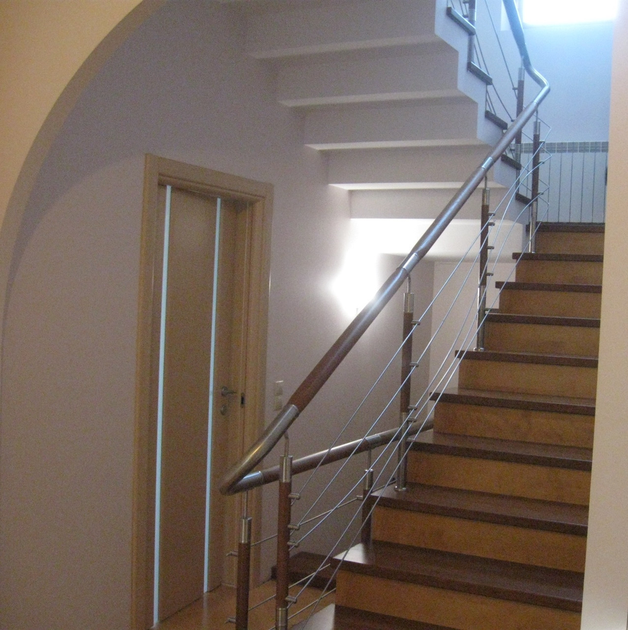 Ограждение лестниц из нержавеющей стали - фото 10 - id-p117461250