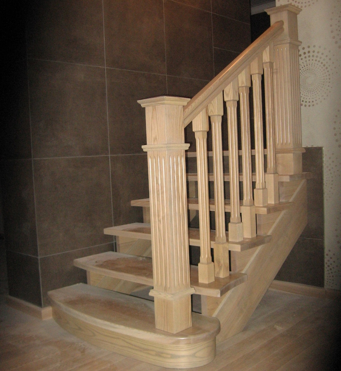 Изготовление лестниц из массива ясеня - фото 2 - id-p117461278