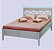Кровать со спальным местом 2000 х 1400 мм. + 2 прикроватные тумбочки + комод + зеркало, фото 2