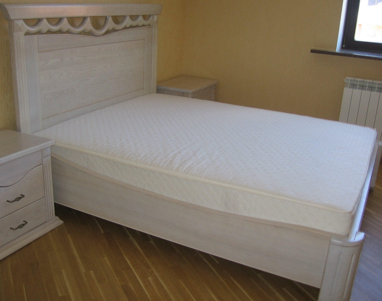 Кровать со спальным местом 2000 х 1600 мм. + 2 прикроватные тумбочки + туалетный столик - фото 1 - id-p117461326