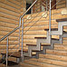 Лестницы деревянные на металлических косоурах, фото 4