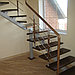 Лестницы деревянные на металлических косоурах, фото 10