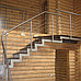 Лестницы из массива на металлических косоурах, фото 7