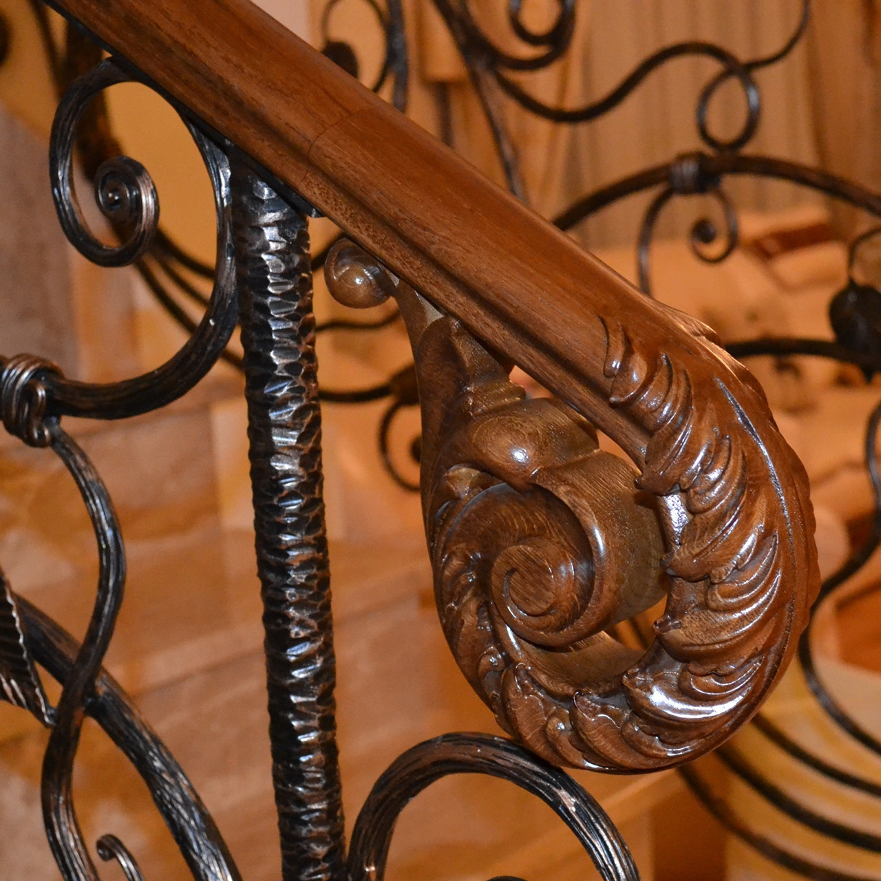 Перила для лестниц деревянные - фото 4 - id-p117461686