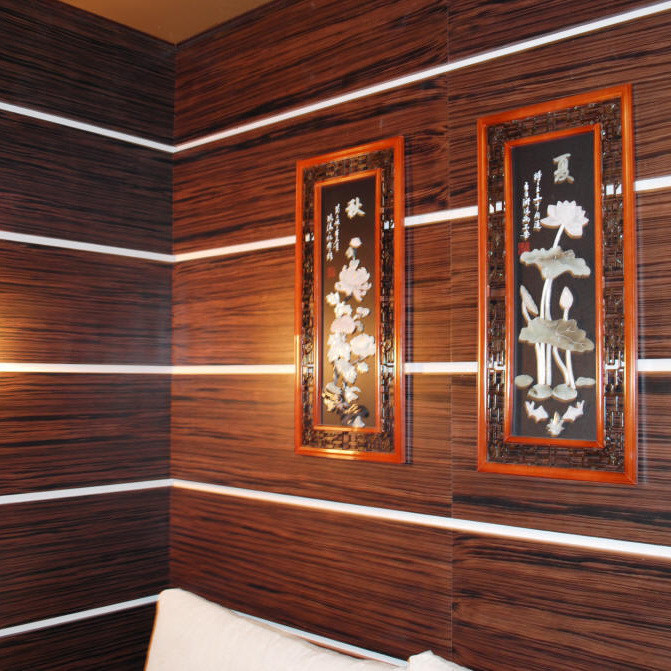 Декоративная стеновая панель из шпона дуба, ясеня, ольхи, ореха, файн-лайн - фото 5 - id-p117461891