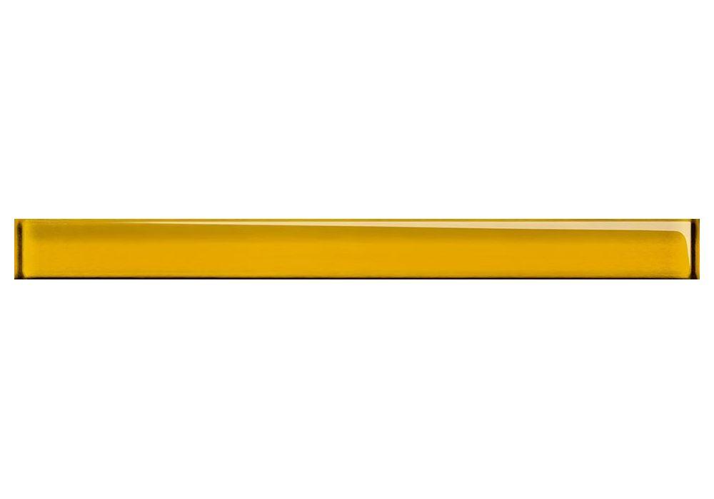Бордюр стеклянный Universal Glass  4х45 Желтый