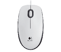 Logitech M100 Mouse, White