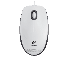Logitech M100 Mouse, White