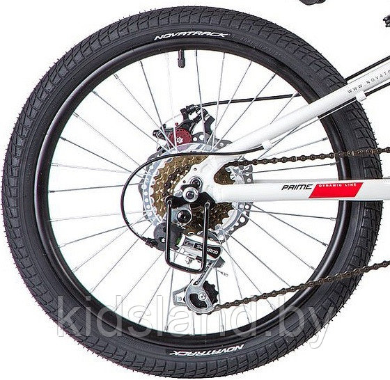 Велосипед Novatrack Disc Prime 20" (белый) - фото 5 - id-p117158383