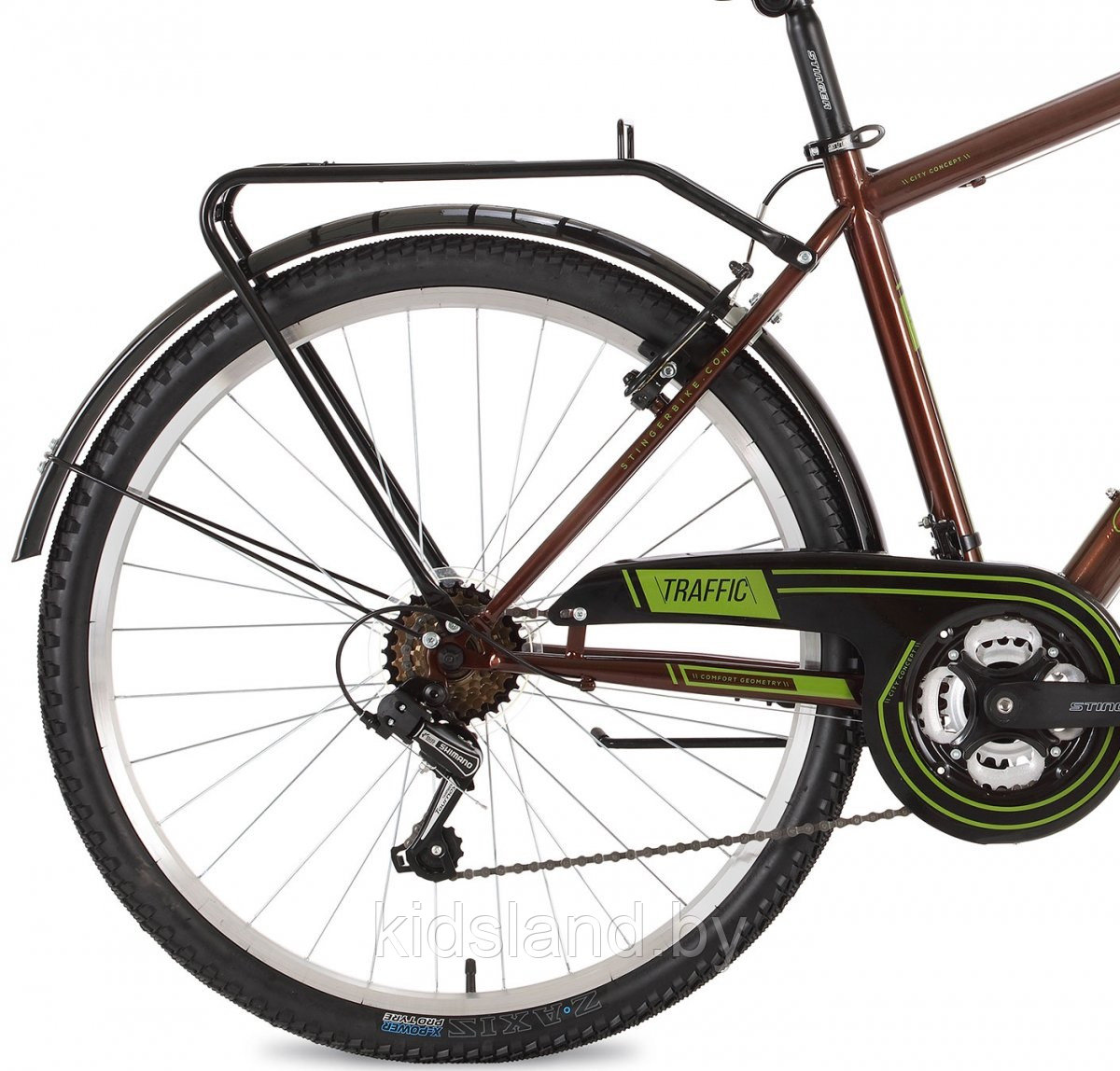 Велосипед Stinger Traffic V 26" (коричневый) - фото 3 - id-p117294009