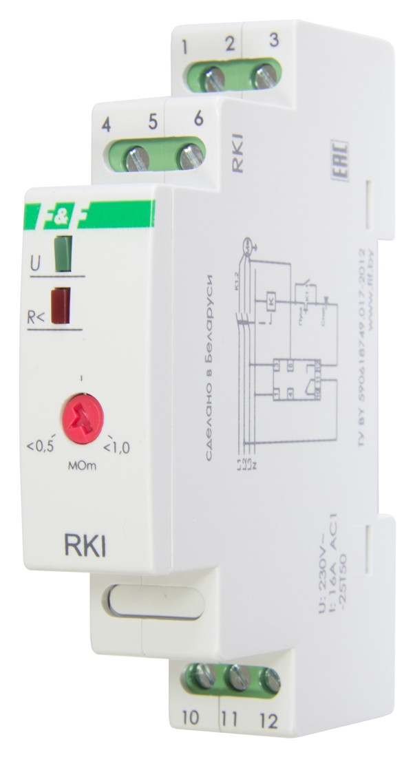 RKI Реле контроля изоляции обмоток электродвигателя (автомат защиты)