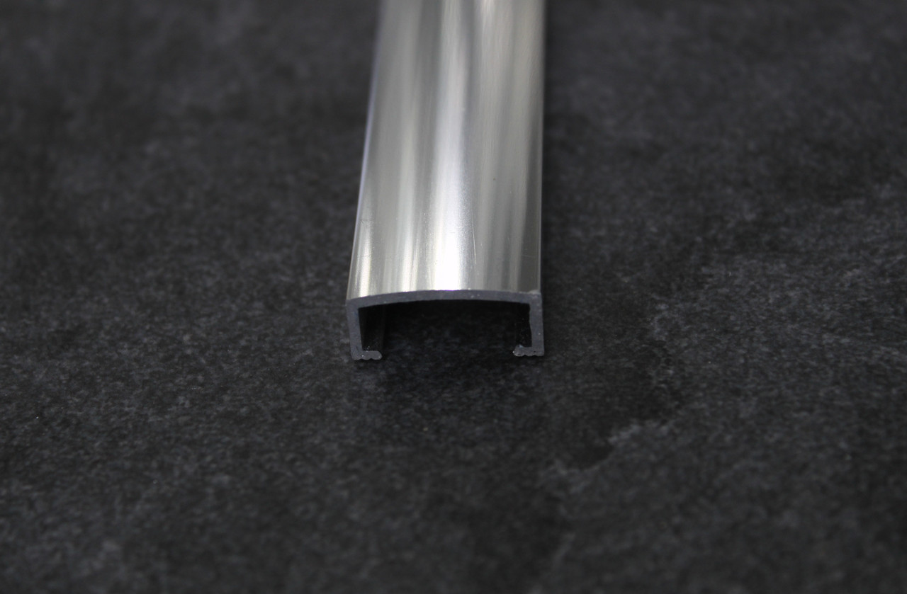 Декоративный алюминиевый бордюр П-20 серебро глянец 270 см - фото 1 - id-p117492824