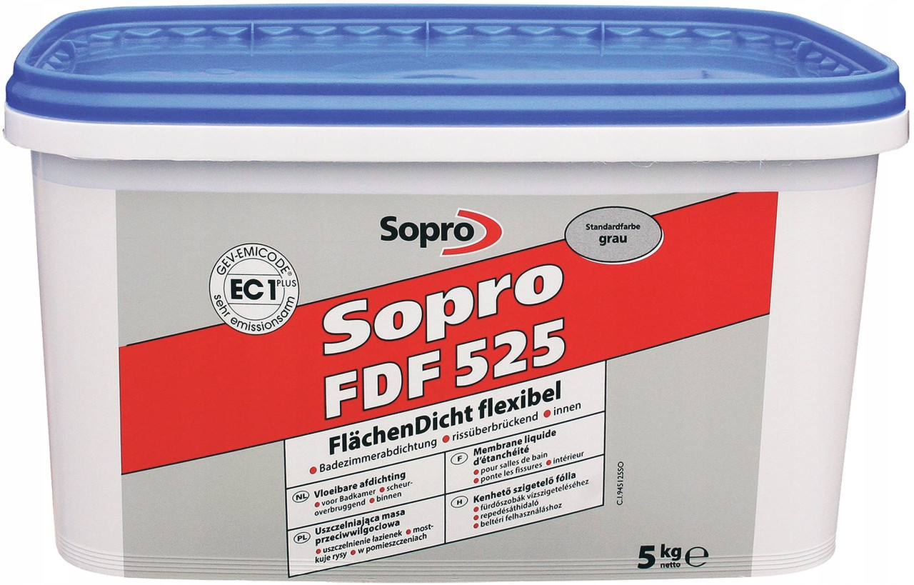 Мастика гидроизоляционная Sopro FDF 525, 5 кг