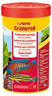 Sera Granured (гранулы), 250ml/135g - корм для плотоядных цихлид (гранулы)